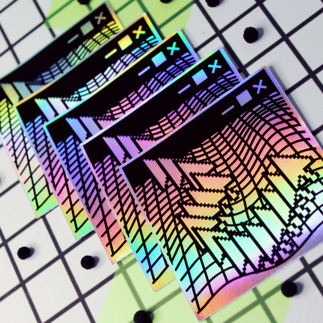 Holographic Web Window Sticker