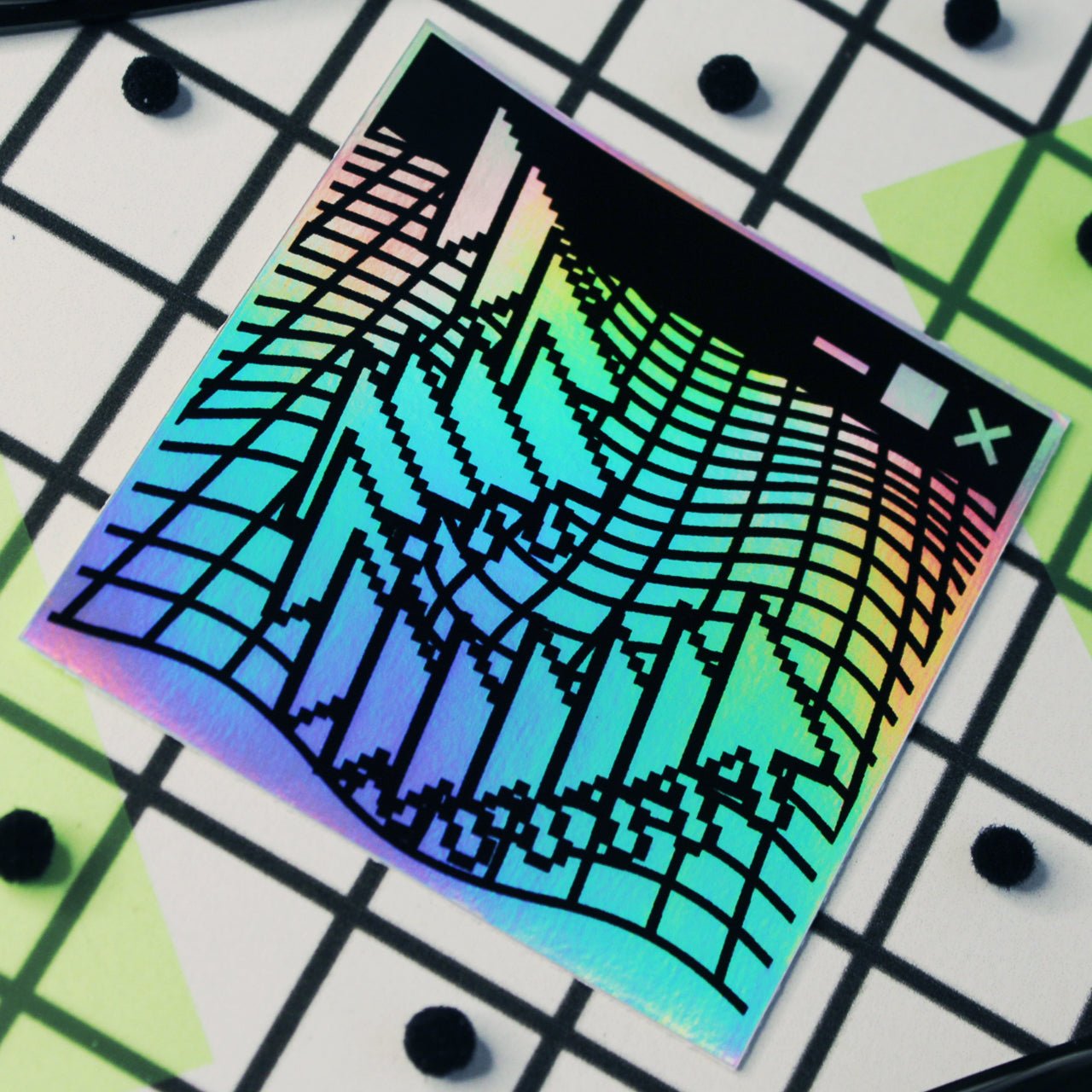 Holographic Web Window Sticker
