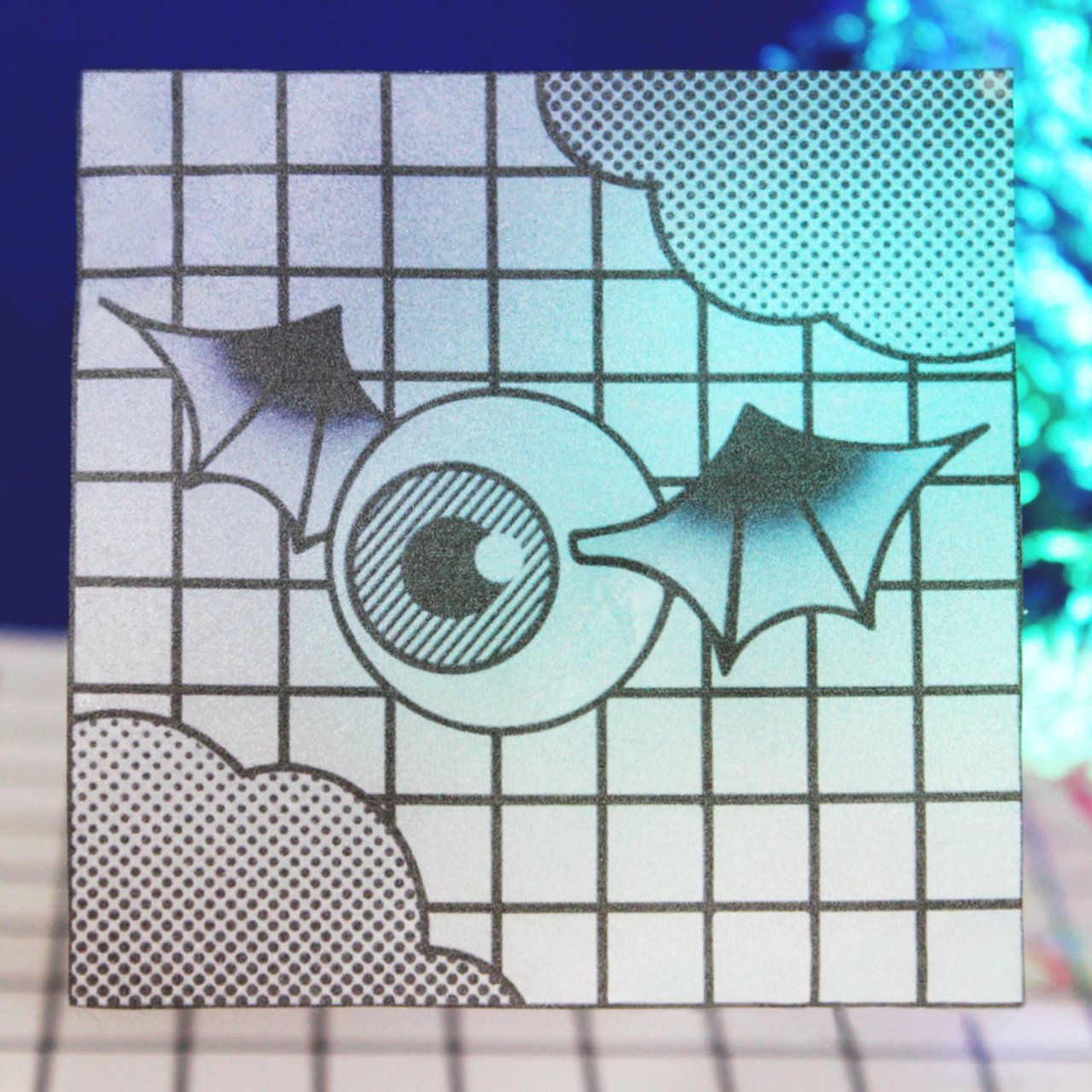 Clear Frosty Eye Stickers