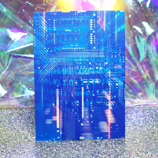 Blue Cybercore Aesthetic Art Print