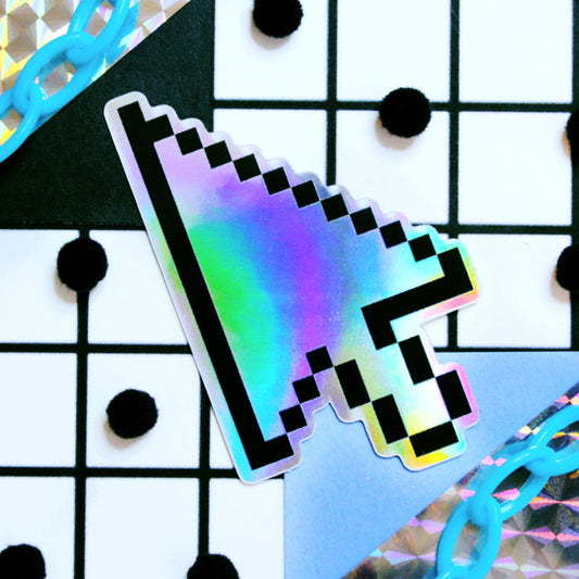 Pixel Computer Mouse Arrow Sticker