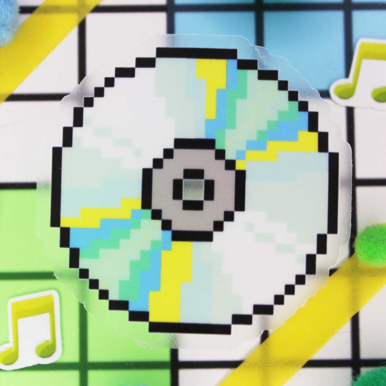 Pixel CD Sticker