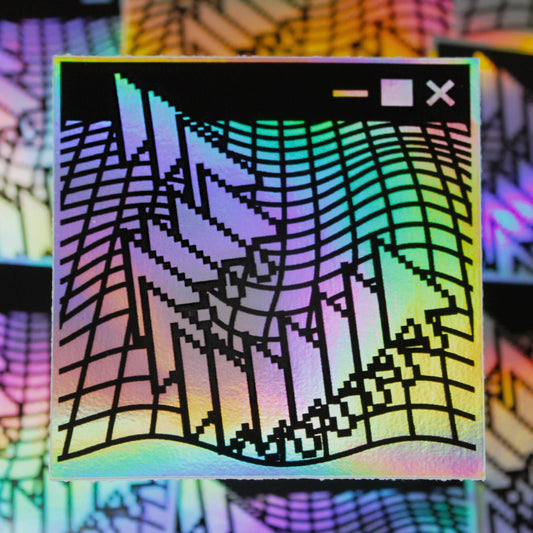 Holographic Web Window Sticker