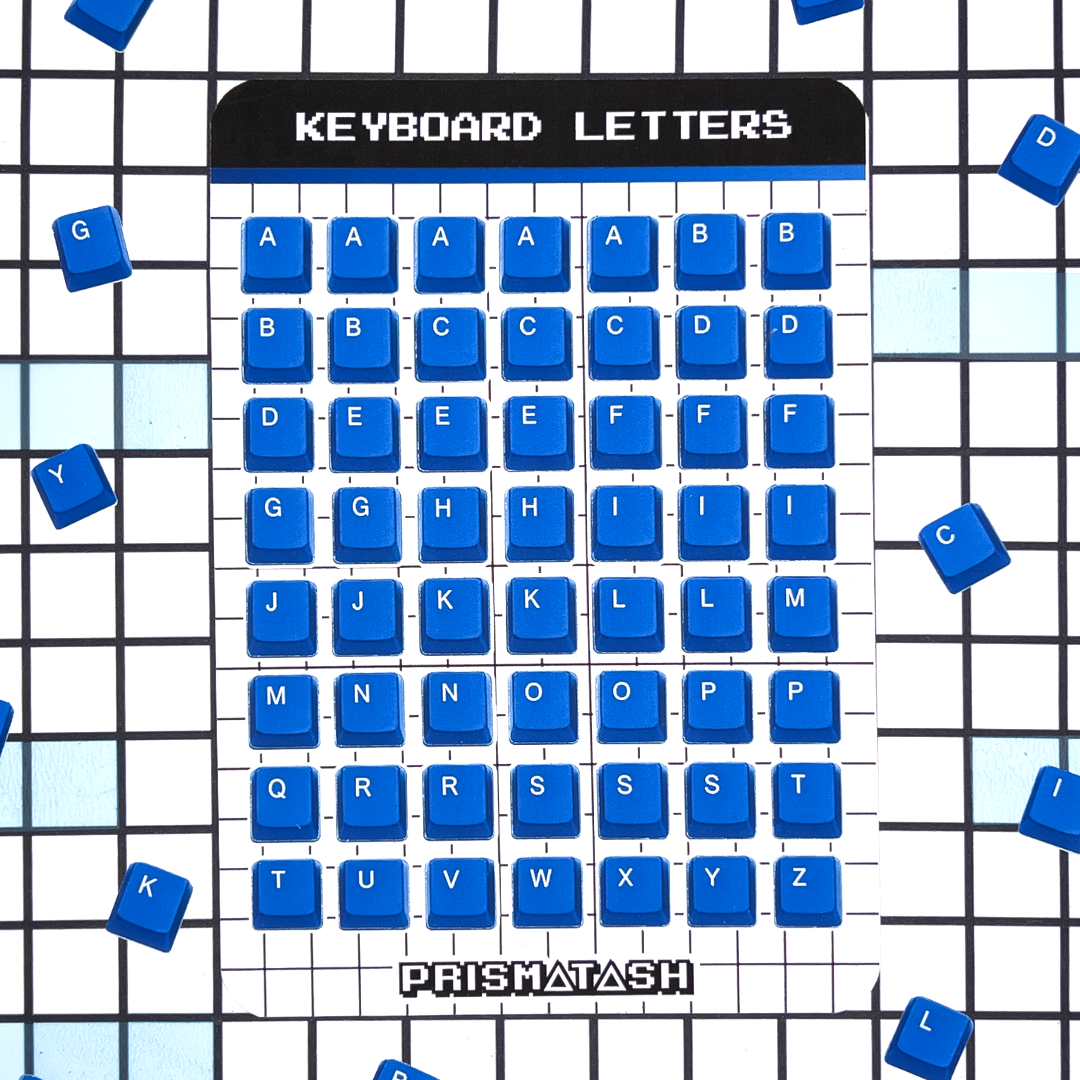 Keyboard Letter Sticker Sheet | Journaling Supplies | Planner Letter Stickers