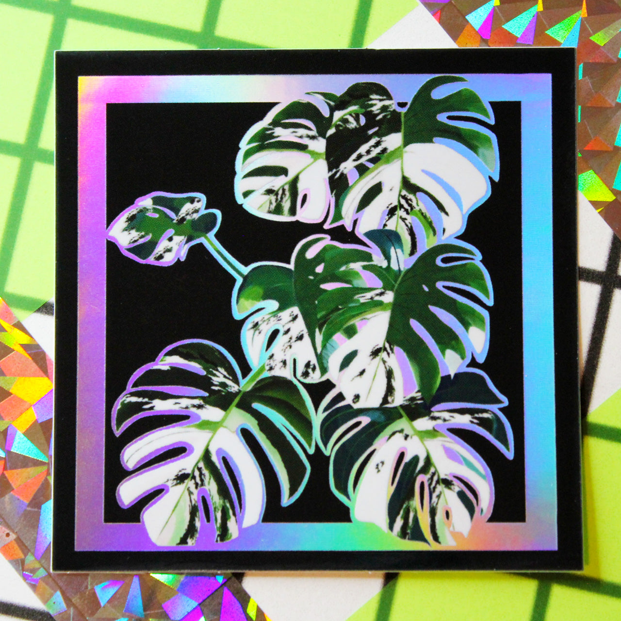 Holographic Plant Sticker Pack