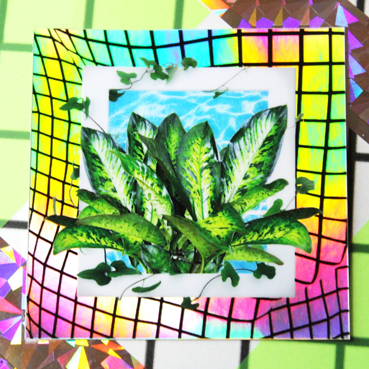 Holographic Plant Sticker Pack