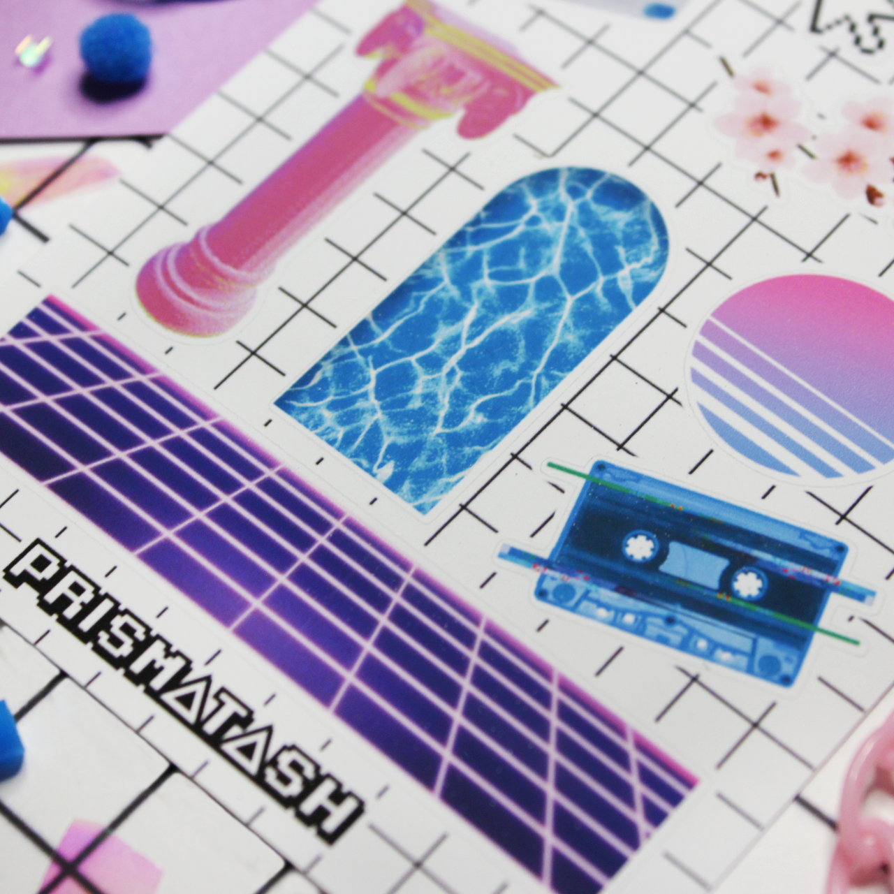 Vaporwave Sticker Sheet