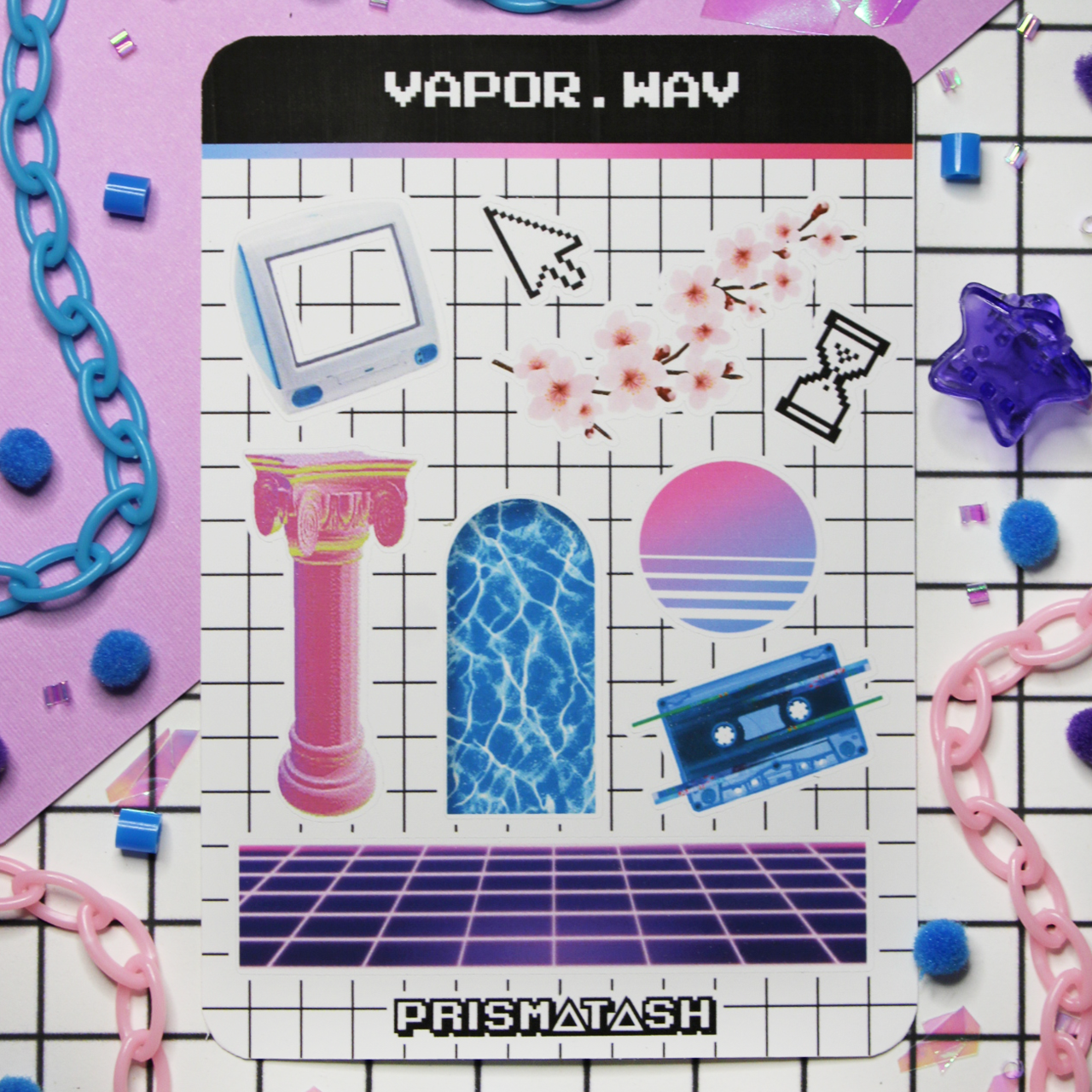 Vaporwave Sticker Sheet