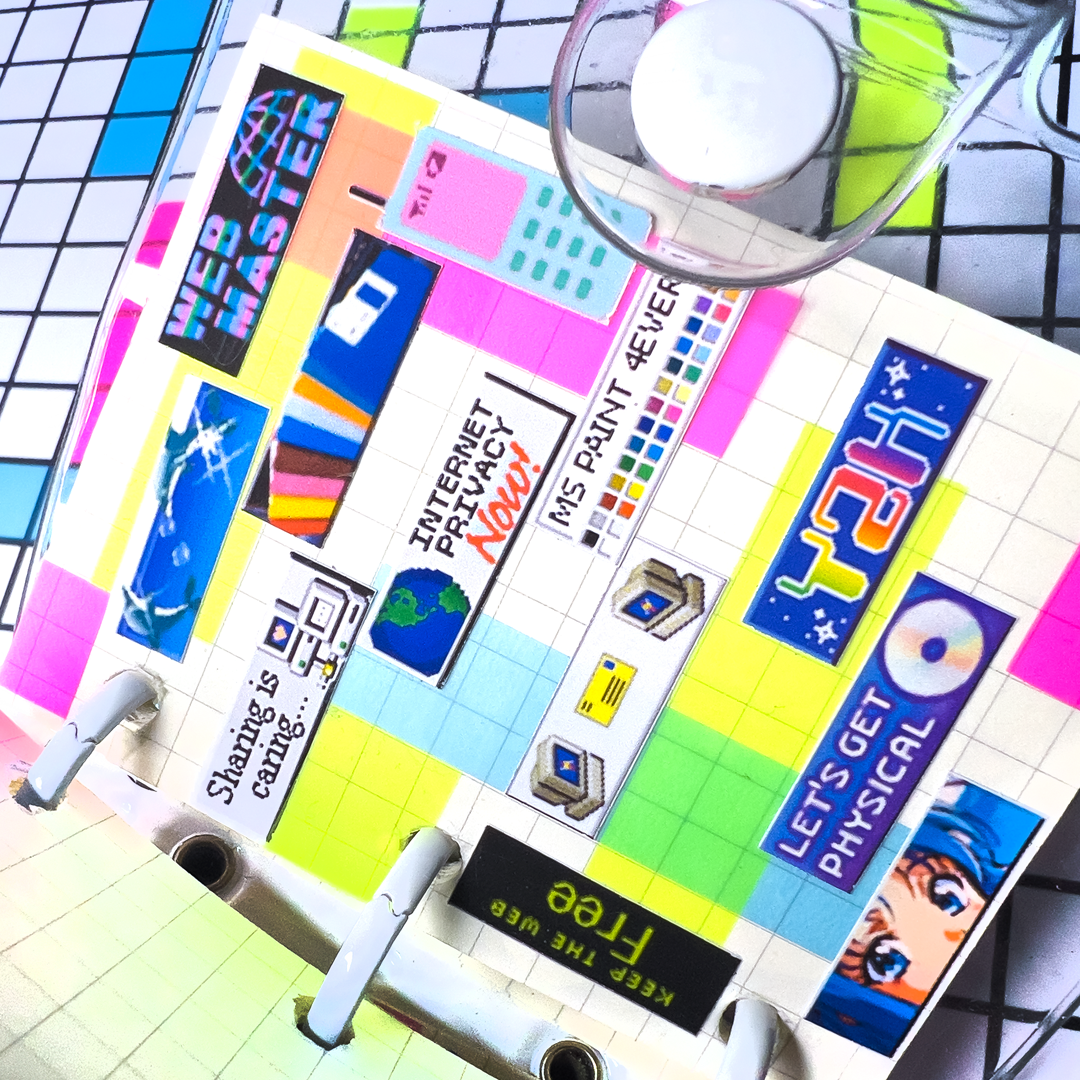 Old web button sticker sheet | 88 x 31 | Deco Stickers