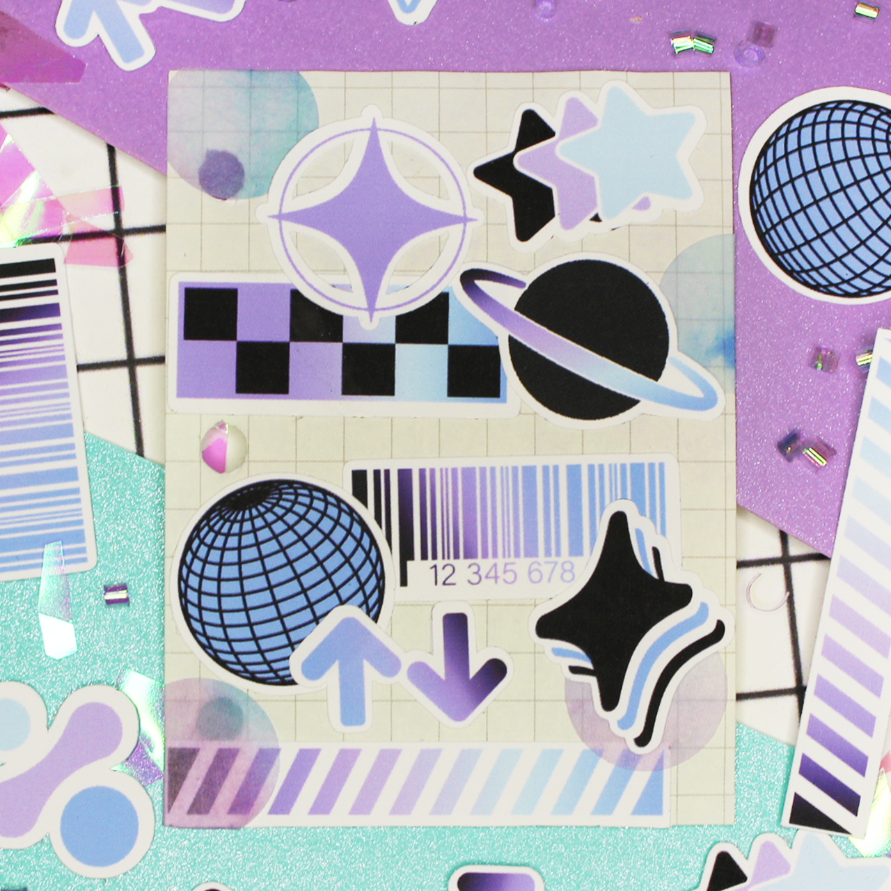 Y2k Sticker Clean Y2K Aesthetic Sticker Sheet – Prismatash
