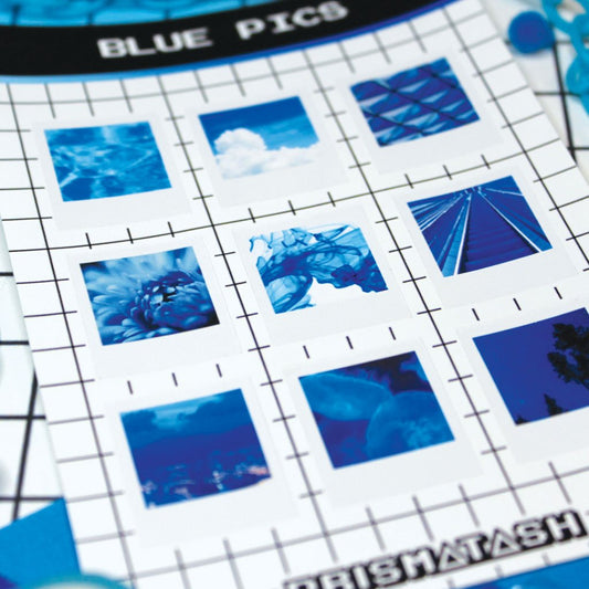 Blue Aesthetic Deco Sticker Sheet