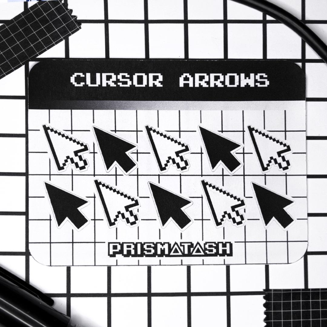 Computer Cursor Arrow Sticker Sheet | Pixel Art | Planner Deco