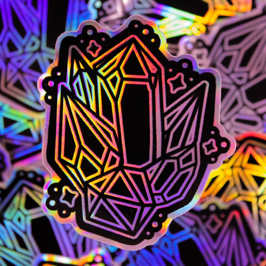 Mystic holographic crystal sticker