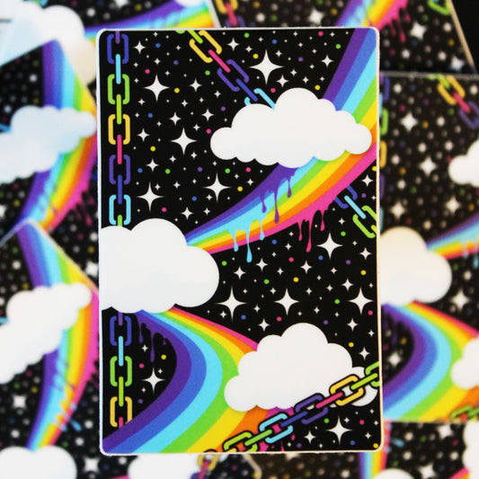 Kidcore aesthetic rainbow sticker 