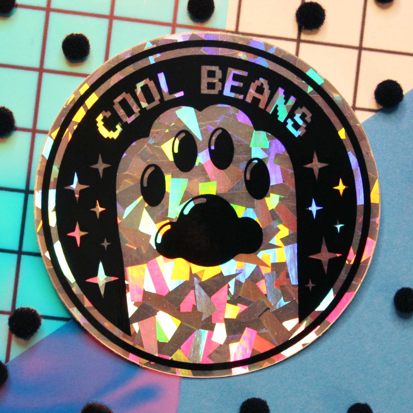 Holographic Cool Beans Sticker 2.0