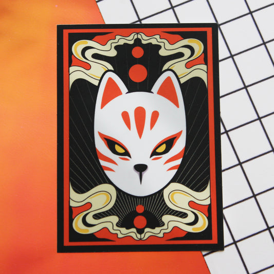 Kitsune Mask Sticker