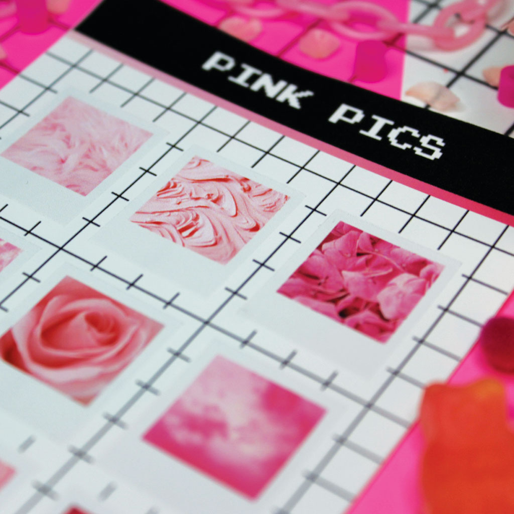 Pink Aesthetic Deco Picture Sticker Sheet