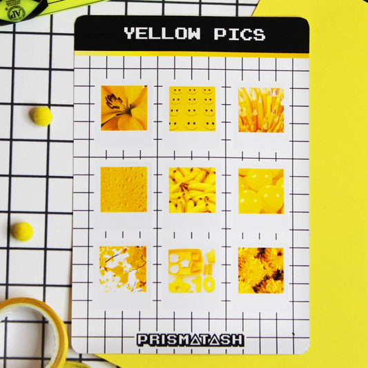 Yellow Aesthetic Sticker Sheet